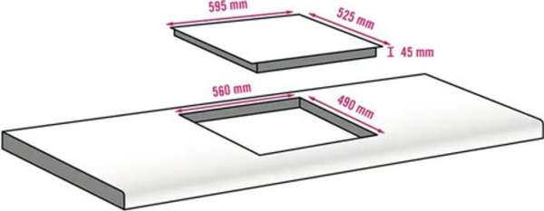 Amica KMI 776 760 E HC  Induktionskochfeld, 60 cm